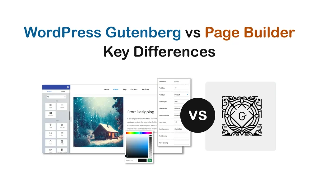 WordPress Gutenberg vs Page Builder Key Differences