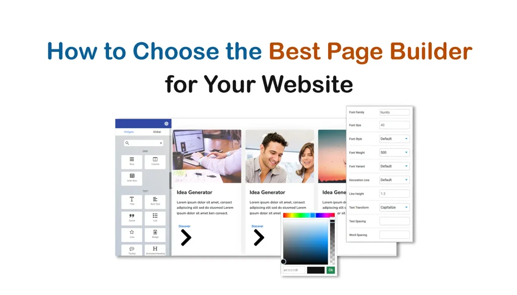 How to choose the best page builer for your website