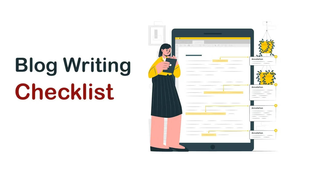 Blog writing checklist