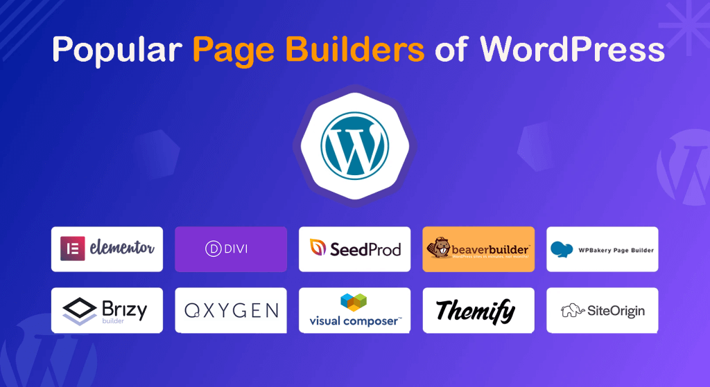 popular page builders for wordpress