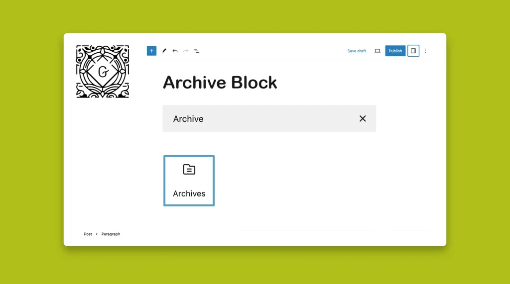 How to Use the Gutenberg Archive Block in WordPress