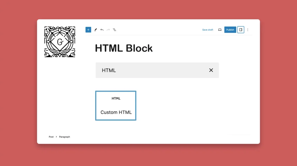 How to Use the WordPress HTML Block