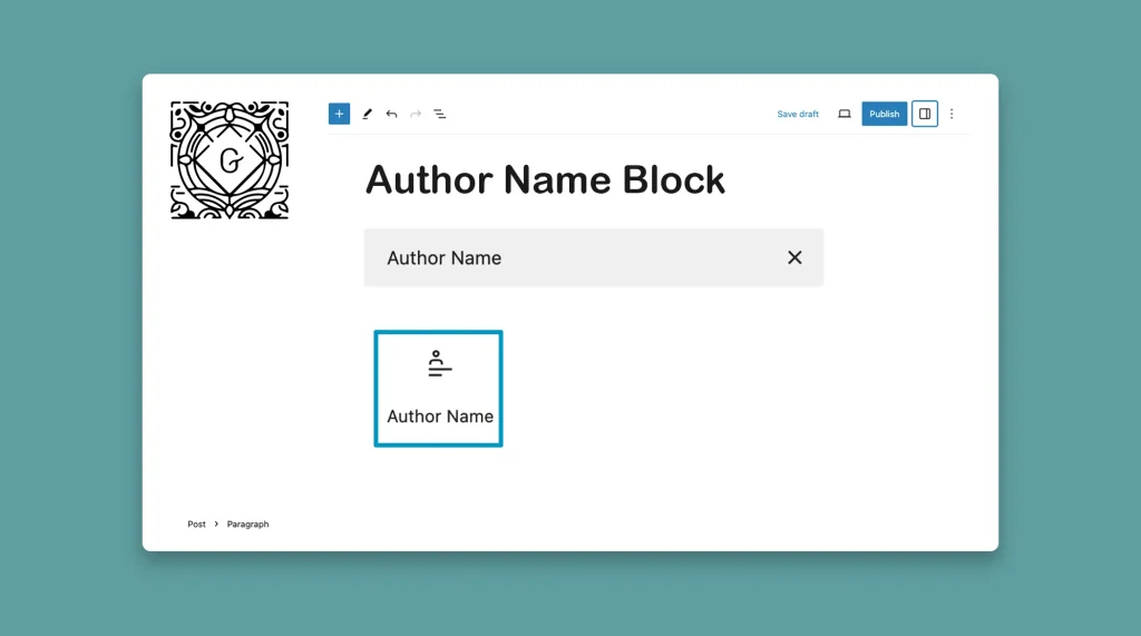 How to Use the Gutenberg Author Name Block in WordPress