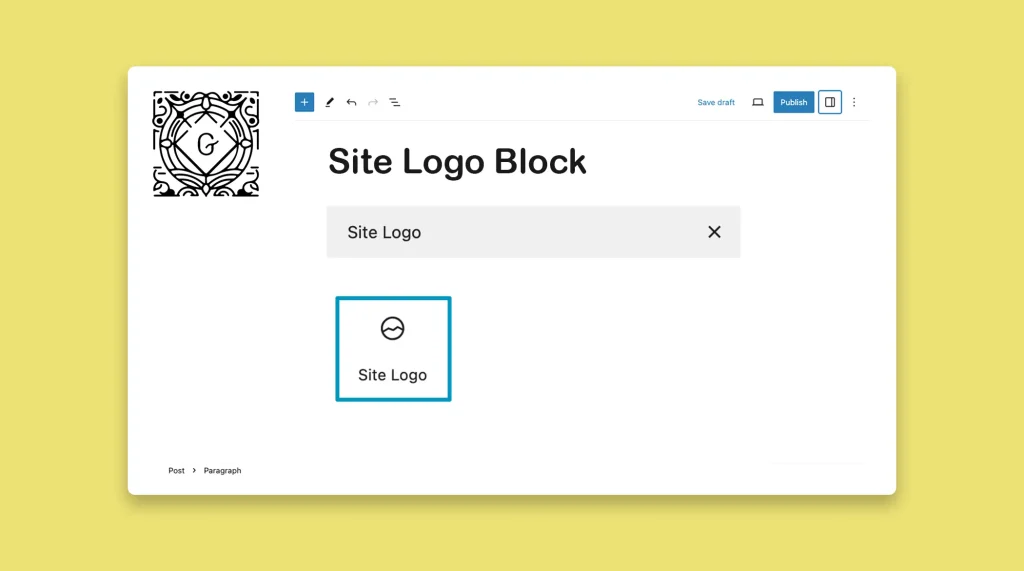 How to Use the Gutenberg Site Logo Block in WordPress