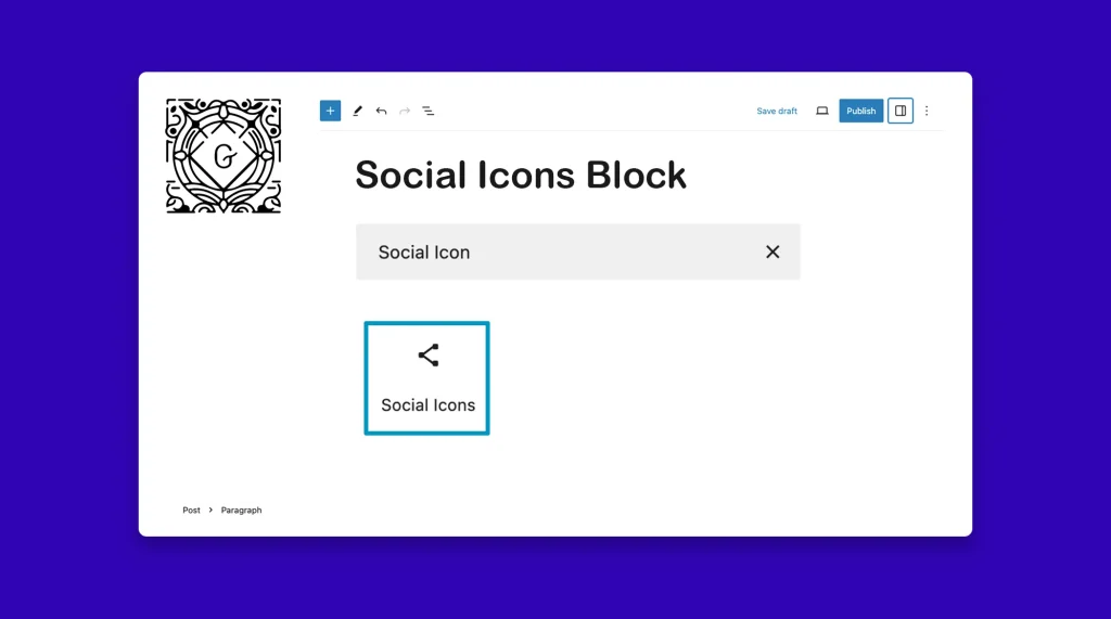 How to Use the WordPress Social Icon Block