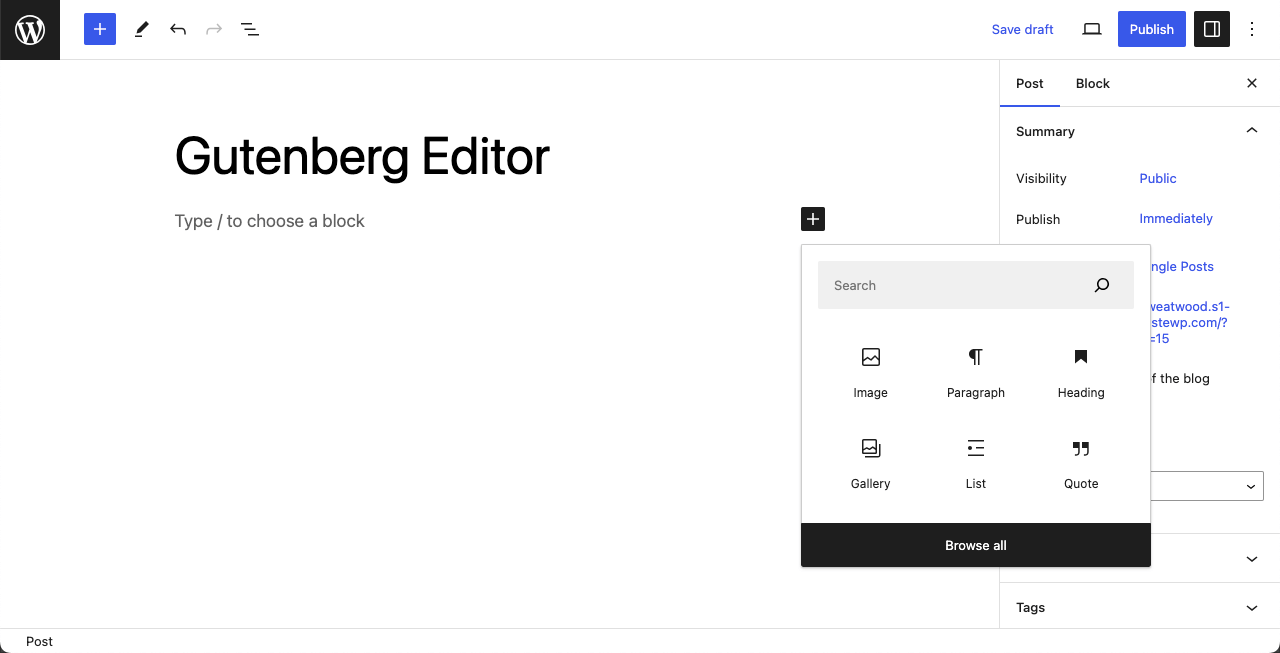 What Is the Gutenberg Editor?