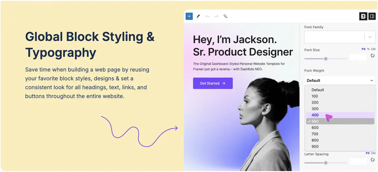 Global Block Styling and Typography