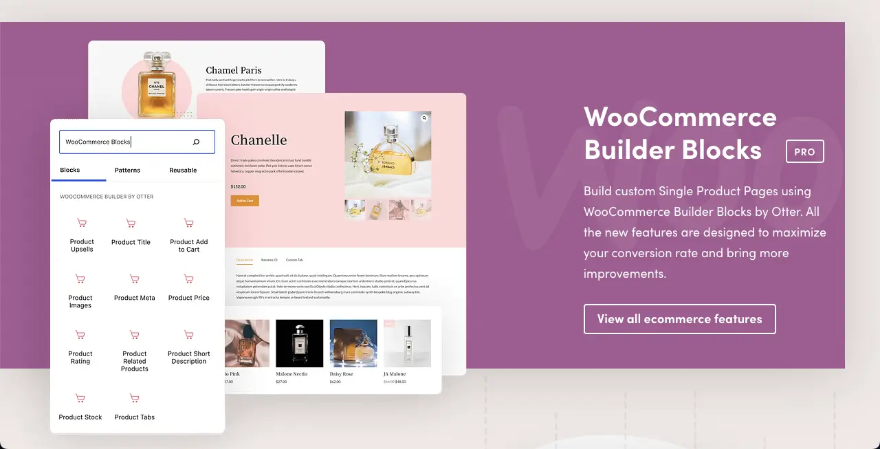 WooCommerce friendly Otter Blocks